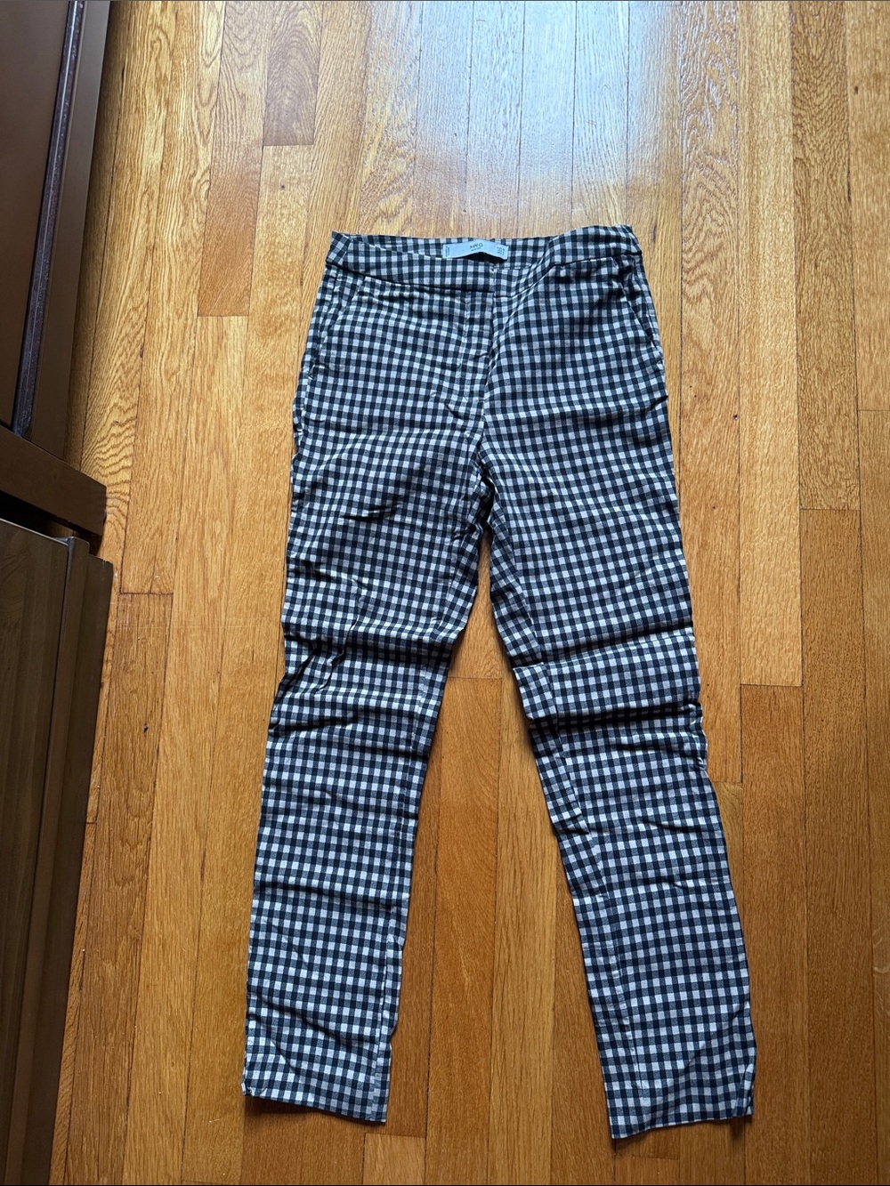 Mango checkered pants size 4